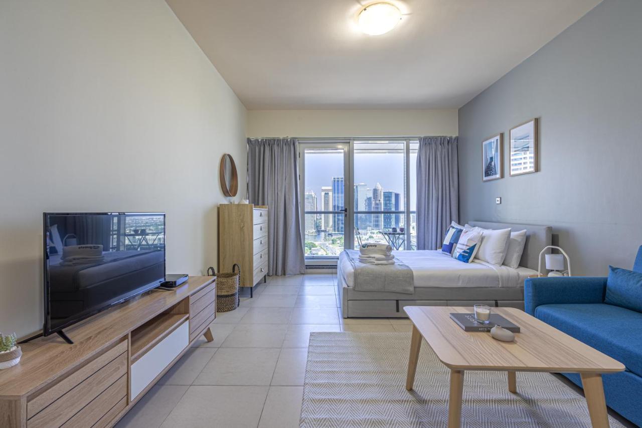 Higuests - Modern Studio With Incredible City Skyline View Dubai Eksteriør bilde